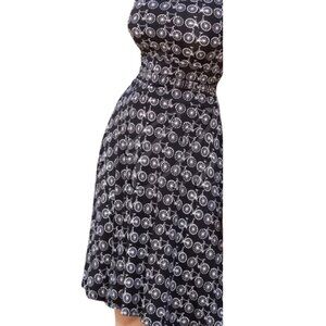 Retrolicious Bicycle Dress: Black